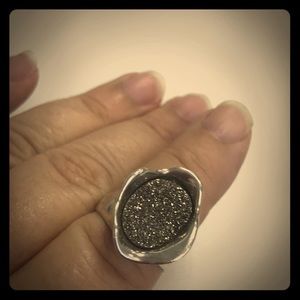 925 Sterling Silver Drusy Hagit Gorali HG Ring